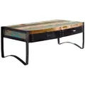 Massivmoebel24 - Couchtisch Altholz 120x60x45 Mehrfarbig Lackiert Industrial 48