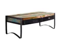 Massivmoebel24 Couchtisch INDUSTRIAL (Massivholz, Massivholztisch), Couchtisch Altholz 120x60x45 mehrfarbig lackiert INDUSTRIAL #48