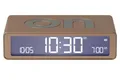 Lexon Quarzwecker Digital-Flip Classic Goldfarben