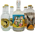 Summer Gin – Sommer Gin 0,5 42% Vol. mit 6x Tonic 0,2 Tasting Set  WAJOS