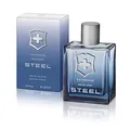 Victorinox Swiss Army Steel Eau de Toilette für Männer, Parfüm mit Zedernholz und Lavendel, Aquatisch und holziger Duft, 100 ml