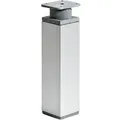 Hettich - Möbelfuß 4,0 X 15 - 16,8 Cm Aluminium-optik - 1 Stück Möbelbeschläge