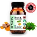 DR WAKDE'S Neem & Kurkuma Kapseln | 60 Vegi Caps | Ayurveda-Supplement | Vegan | 100% Kräuter | Mengenrabatte | Am selben Tag Versand