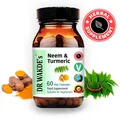 DR WAKDE'S Neem & Kurkuma Kapseln | 60 Vegi Caps | Ayurveda-Supplement | Vega...