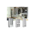 Vicco Kleiderschrank Elmo Weiß 100 x 200 cm Set mit 3 Teile