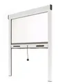 Fliegengitter Insektenschutzrollo Aluminium für Fenster - Weiss, B80 x H130cm - Fiberglas Fliegengitternetz - Fliegengitterrollo Insektenschutz