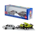 SIEPER Modellauto siku Porsche Macan mit PKW-Anhänger und PKW 1:55