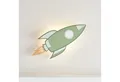 Lights4fun LED Wandleuchte Raketen Wandlampe Kinderzimmer