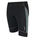 Airtracks Herren Funktions Laufhose Kurz Pro Air Lauftight Running Tight Laufshort Sporthose für Männer Jogging Hose Atmungsaktiv Schnelltrocknend S M L XL XXL XXXL XXXXL 3XL 4XL - M - schwarz-grau