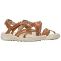 Merrell Harbor Backstrap (Vollnarbenleder) braun/beige Damen Sandale braun 40 EU