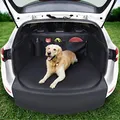 Systemoto Kofferraumschutz Hund mit Seitenschutz - Innovative Organizer Funktion - Universal Auto Kofferraum Hundedecke - Robuste Schutzmatte für Hunde (192 x 105 x 36)