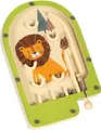 Mini Flipper Spiel Löwe, kleines Kugelspiel aus Holz