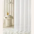 Gardine mit Kräuselband Novelia 200 x 250 cm Breite x Höhe Wohnzimmer Transpa...