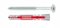 Duopower Dübel 8x65mm + Schrauben 25 Stück - Beton, Mauerwerk, Rigips