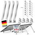 Aufständerung für 2 Solarmodule | Für Hauswand, Flachdach, Balkon | Verstellb...