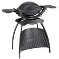 Weber Elektrogrill Q 1400 mit Stand, dark grey, Dunkelgrau