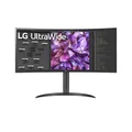 LG 34WQ75X-B Curved Monitor - HDR10, Höhenverstellung, USB-C