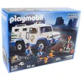 Playmobil® Playmobil 9371 City Action Geldtransporter mit Security und Räubern Spielbausteine, (9371)