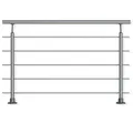 DOLLE Aluminium Geländer Set aufgesetzte Montage 1,50 m