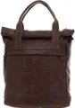 VOi Leder Laptoprucksack Rucksack mit Laptopfach City Cowboy Marlou Backpack Brown braun