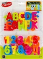 ALLboards Buchstaben und Zahlen Magnete farbsortiert Kunststoff 48 St