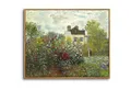 hyidecorart Leinwandbild Vintage Leinwand Bilder mit Holzrahmen 20x25 cm Claude Monet Garten