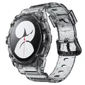 Hülle und Armband 40 mm TPU für Samsung Galaxy Watch 5 4 in Schwarz Transparent