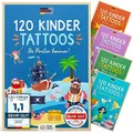 Famifidus 120 Kinder Tattoos hautfreundlich I Zauberhaftes Geschenk für Mädchen und Jungen I Dermatologisch SEHR GUT I Tattoo Kinder Made in Germany I Tattoo für Jungs & Mädchen