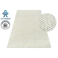 OTTO home Wollteppich Wolly, Wolle, rechteckig, Höhe: 14 mm, handgewebt, Handweb Teppiche, Wohnzimmer, Schlafzimmer, Esszimmer beige 200 cm x 200 cm x 14 mm