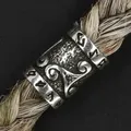 Drachensilber Triskele Bartperle 925 Silber Bartschmuck - Silber