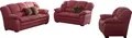 COTTA Polstergarnitur Casino, Sofa Set, 3-2-1 Sitzer, Wohnzimmer Garnitur, (Set, 3-tlg), Sessel, 2-Sitzer, 2,5-Sitzer, hohe Rückenlehne