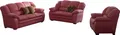 Polstergarnitur COTTA "Casino, Sofa Set, 3-2-1 Sitzer, Wohnzimmer Garnitur", rot, H:88cm T:92cm
