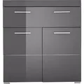 trendteam Bad Stauraumelement Amanda Grau Melamin/Agave grau HG.TZ 73 x 79 x 31 cm - Grau