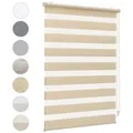 Doppelrollo Duo Rollo Klemmfix ohne Bohren für Fenster Rollos Jalousie Faltrollo, Sekey, freihängend, Klemmträger, Montage mit oder ohne Bohren möglich gelb 50 cm x 130 cm