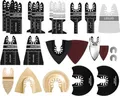 Multitool Sägeblätter LEILUO 81tlg Holz Kunststoff Metall Multifunktionswerkzeug Zubehör Set Verpackt in einer Aufbewahrungstasche für Makita Einhell Dewalt Parkside Ryobi AEG und Mehr