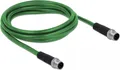 DELOCK Netzwerkkabel M12 4 Pin D-kodiert St > St TPU 2m
