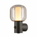 SLV 1004679 OVALISK WL Sensor, Outdoor LED Wandleuchte anthrazit CCT switch ...