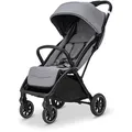 "Storchenmühle Sportwagen Niko" Asphalt - grau, ab Geburt bis 22 kg, Einhand-Faltmechanismus, Auto-Fold, pannensichere Luftkammer-Räder - Grau