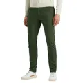 PME Legend Herren Chinohose Twin WASP Chino - Regular Fit - Blau Beige Grün, Größe:30W / 34L, Farbe:Green 8576