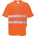 Bequemer Baumwoll-t-shirt Orange M