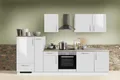 Küchenzeile mit Elektrogeräten White Premium Lack Weiß 310 cm