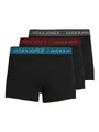 JACK & JONES Herren Jacwaistband Trunks 3 Pack Noos Boxershorts, Asphalt, XL EU