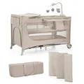 Kinderkraft JOY ACC 2 3-in-1-Reisebett, beige