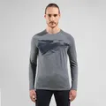 Odlo Herren Langarm Shirt ASCENT MERINO 200 NORWAY, grey melange, S