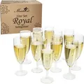 12er Set Royal Sektgläser 140ml Champagner-Glas klare Sektflöte Prosecco Party