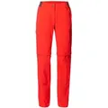 Vaude Damen Farley Stretch ZO T-Zip Pants II - 36 - flame