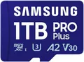 Samsung PRO Plus (2023) microSD-Karte + SD-Adapter, 1 TB, UHS-I U3, Full HD & 4K UHD, 180 MB/s Lesen, 130 MB/s Schreiben, Speicherkarte für Smartphone, Action-Cam, Handheld-Konsole, MB-MD1T0SA/EU