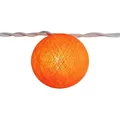 Lichterkettenkugel - Cocoon Kugel - orange 1 - Orange