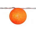 Lichterkettenkugel Cocoon Kugel orange 1