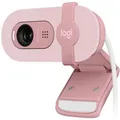 Logitech Webcam BRIO 100, 960-001623, rosa, USB-A, mit Mikrofon und Abdeckung, Full-HD (1080p)